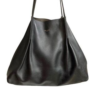 Nina Ricci Paris black leather tote bag